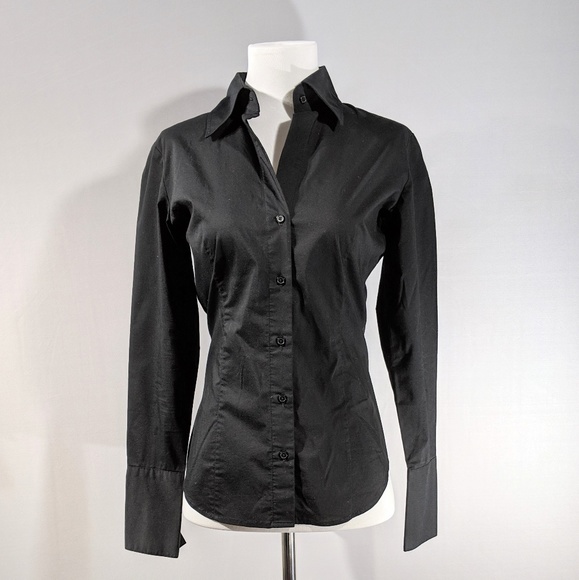 New York & Company Tops - Like New XS NY&Co Black Button-up